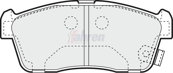 Fahren FBP3148 - Brake Pad Set, disc brake car-mod.net