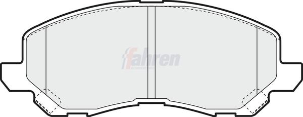 Fahren FBP3134 - Brake Pad Set, disc brake car-mod.net