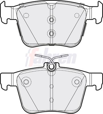 Fahren FBP3831 - Brake Pad Set, disc brake car-mod.net