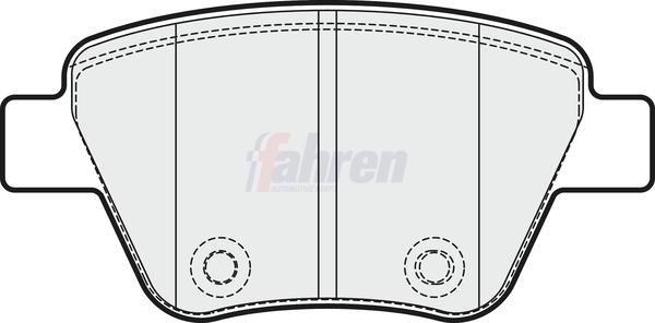 Fahren FBP3313 - Brake Pad Set, disc brake car-mod.net
