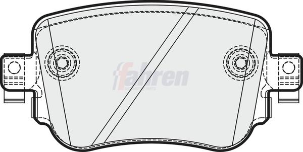 Fahren FBP3738 - Brake Pad Set, disc brake car-mod.net