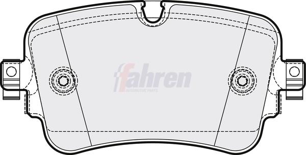 Fahren FBP3775 - Brake Pad Set, disc brake car-mod.net
