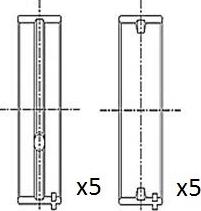 FAI AutoParts BM1046-025 - Main Bearings, crankshaft car-mod.net