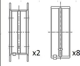 FAI AutoParts BM1056-025 - Main Bearings, crankshaft car-mod.net