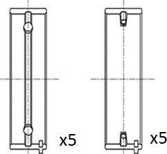 FAI AutoParts BM1003-025 - Main Bearings, crankshaft car-mod.net