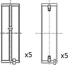 FAI AutoParts BM1002-025 - Main Bearings, crankshaft car-mod.net