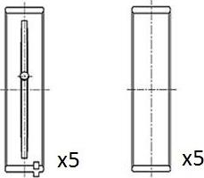 FAI AutoParts BM1019-030 - Main Bearings, crankshaft car-mod.net