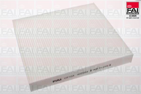 FAI AutoParts CF104 - Filter, interior air car-mod.net