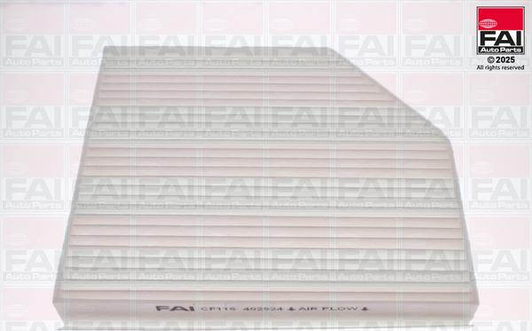 FAI AutoParts CF116 - Filter, interior air car-mod.net