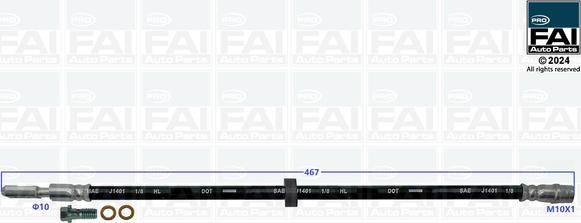 FAI AutoParts FPBH114 - Brake Hose car-mod.net
