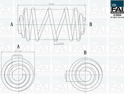 FAI AutoParts FPCS145 - Coil Spring car-mod.net