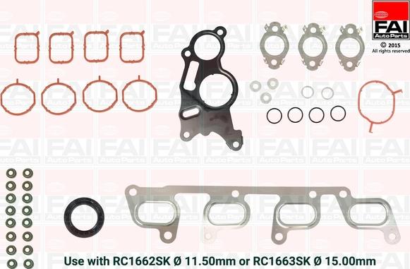 FAI AutoParts HS1662NH - Gasket Set, cylinder head car-mod.net