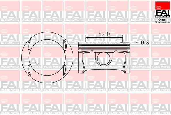 FAI AutoParts PK11-000 - Piston car-mod.net