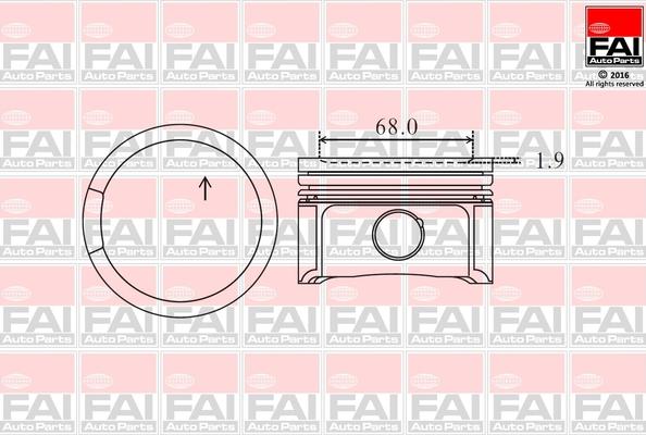 FAI AutoParts PK2-000 - Piston car-mod.net