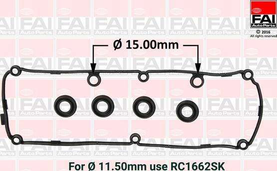 FAI AutoParts RC1663SK - Gasket, cylinder head cover car-mod.net