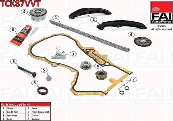 FAI AutoParts TCK87VVT - Timing Chain Kit car-mod.net