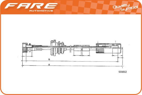 FARERCH 27750 - Tacho Shaft car-mod.net
