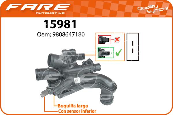 FARE SA 15981 - Coolant thermostat / housing car-mod.net