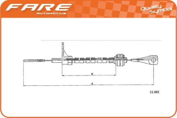 FARE SA 25993 - Accelerator Cable car-mod.net