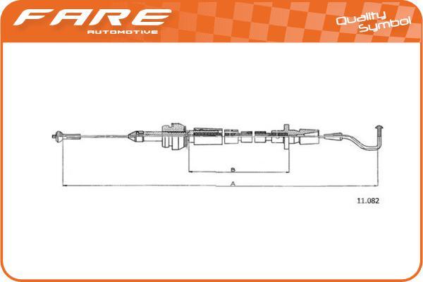 FARE SA 25974 - Accelerator Cable car-mod.net