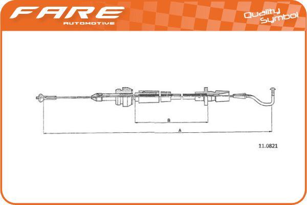 FARE SA 26006 - Accelerator Cable car-mod.net