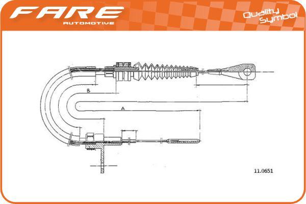 FARE SA 26019 - Accelerator Cable car-mod.net