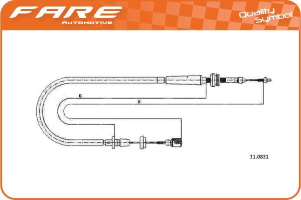 FARE SA 26011 - Accelerator Cable car-mod.net
