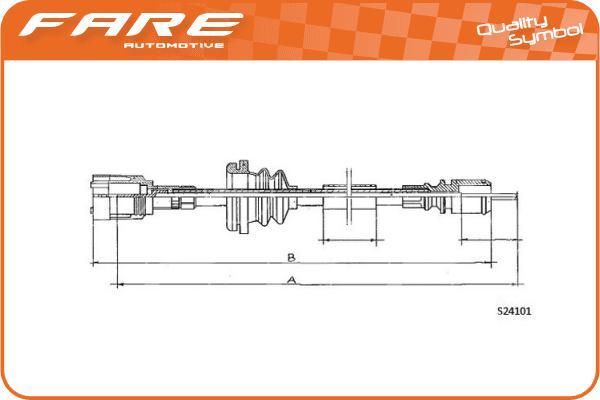FARE SA 27695 - Tacho Shaft car-mod.net