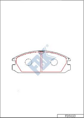 FBK FD5033 - Brake Pad Set, disc brake car-mod.net