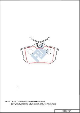 FBK FD6091 - Brake Pad Set, disc brake car-mod.net
