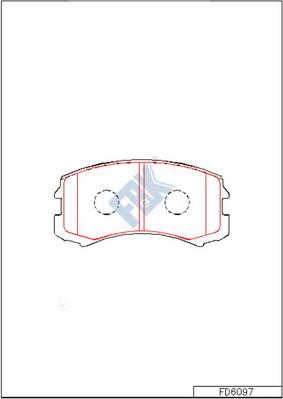 FBK FD6097 - Brake Pad Set, disc brake car-mod.net