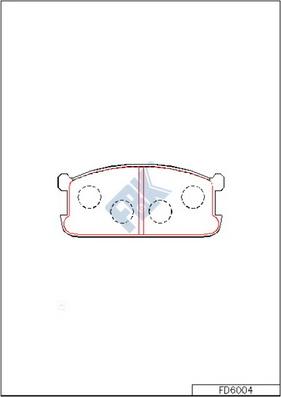 FBK FD6004 - Brake Pad Set, disc brake car-mod.net