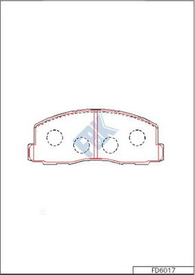 FBK FD6017 - Brake Pad Set, disc brake car-mod.net