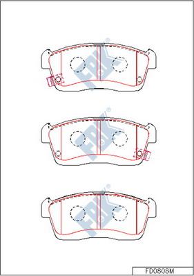 FBK FD0808M - Brake Pad Set, disc brake car-mod.net