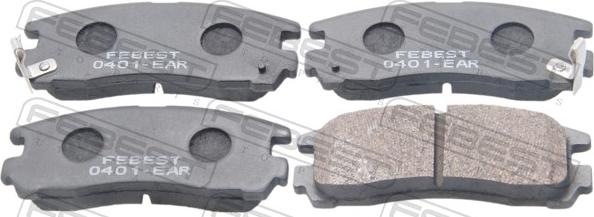 Febest 0401-EAR - Brake Pad Set, disc brake car-mod.net