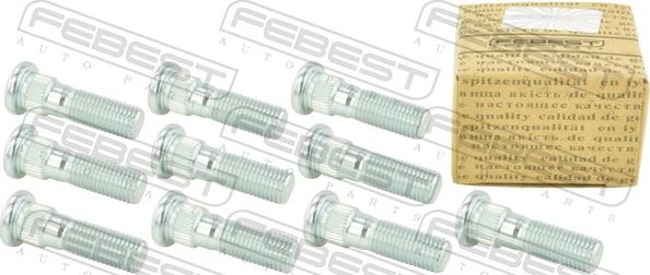 Febest 0484-002-PCS10 - Stud, wheel hub car-mod.net