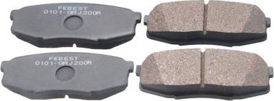 Febest 0101-GRJ200R - Brake Pad Set, disc brake car-mod.net