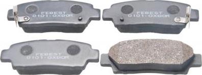 Febest 0101-GX90R - Brake Pad Set, disc brake car-mod.net
