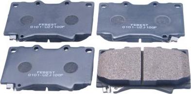 Febest 0101-UZJ100F - Brake Pad Set, disc brake car-mod.net