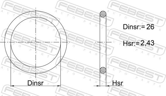 Febest 03400-005 - Gasket, intake manifold car-mod.net