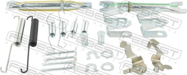 Febest 0304-CIVR-KIT - Accessory Kit, parking brake shoes car-mod.net