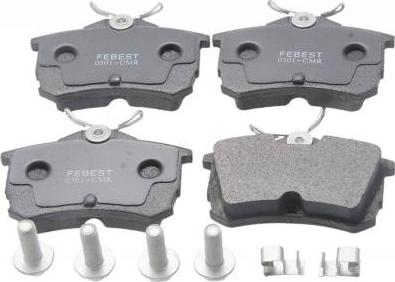 Febest 0301-CMR - Brake Pad Set, disc brake car-mod.net