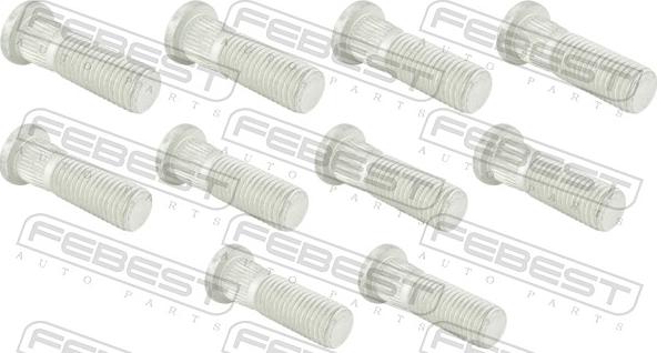 Febest 0384-001-PCS10 - Stud, wheel hub car-mod.net