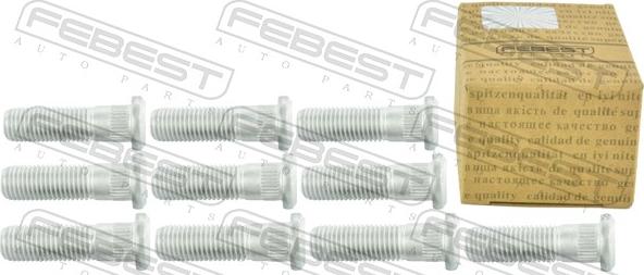 Febest 0384-002-PCS10 - Stud, wheel hub car-mod.net
