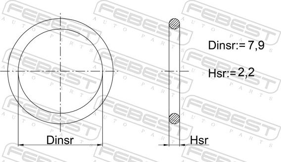 Febest 02400-010 - Gasket, manual transmission housing car-mod.net