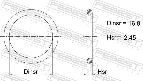 Febest 02400-020 - Timing Case Gasket, engine timing car-mod.net