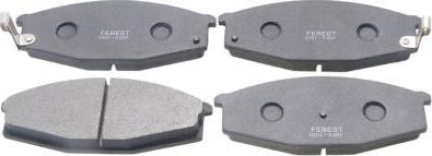 Febest 0201-Y60F - Brake Pad Set, disc brake car-mod.net