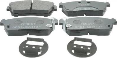 Febest 0701-GA413F - Brake Pad Set, disc brake car-mod.net