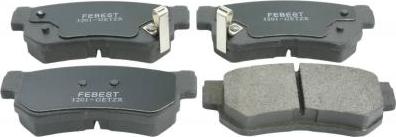 Febest 1201-GETZR - Brake Pad Set, disc brake car-mod.net