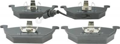 Febest 1701-8P1F - Brake Pad Set, disc brake car-mod.net
